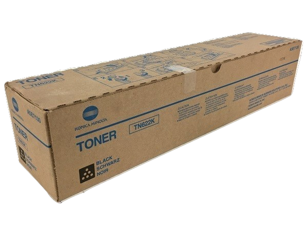 Konica Minolta A5E7130 TN622K Toner Cartridge, 88K Pages, Black