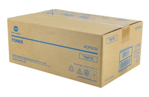 Konica Minolta ACF0033 TNP75 OEM Toner Cartridge, 20k pages, Black