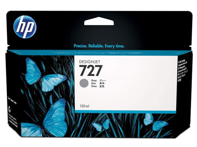 HP 727 B3P24A OEM Ink Cartridge, 130 ML pages, Gray