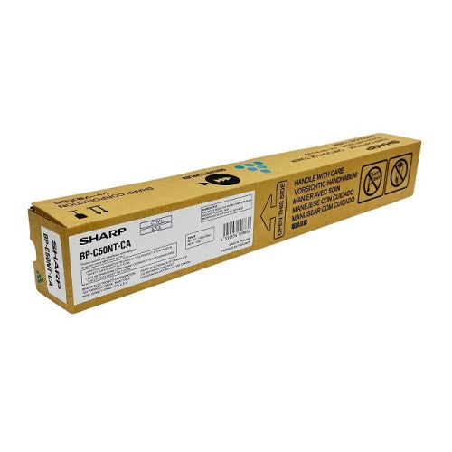 Sharp BP-C50NT-CA OEM Toner Cartridge, 8K Pages, Cyan