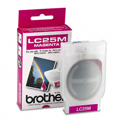 Brother LC25M OEM Ink Cartridge, 400 pages, Magenta