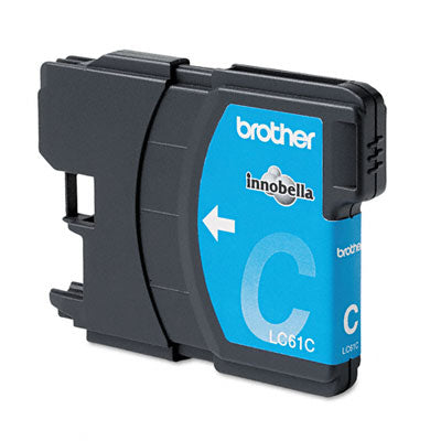 Brother LC61C OEM Ink Cartridge, 500 pages, Cyan