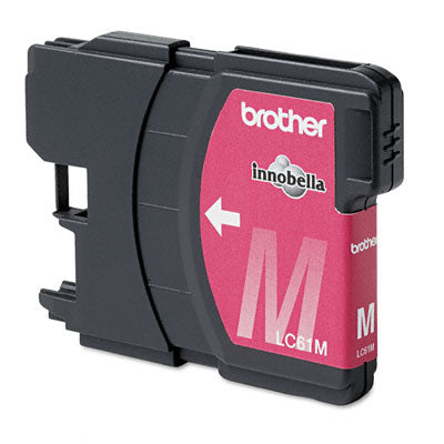 Brother LC61M OEM Ink Cartridge, 500 pages, Magenta