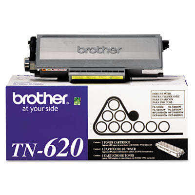 Brother TN-620 OEM Toner Cartridge, 3K pages, Black