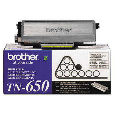 Brother TN-650 OEM HY Toner Cartridge, 8K pages, Black
