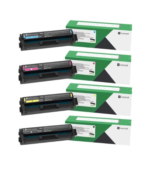 Lexmark C331HK0 OEM HY Return Program Toner Set, B/C/M/Y