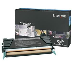 Lexmark C734A2KG OEM HY Toner Cartridge,8K pages, Black