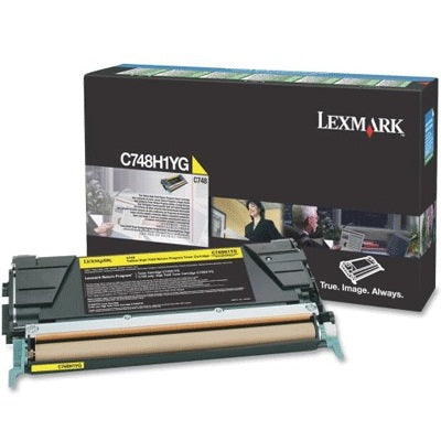 Lexmark C748H1YG OEM HY Return Program Toner Cartridge, 10K pages, Yellow