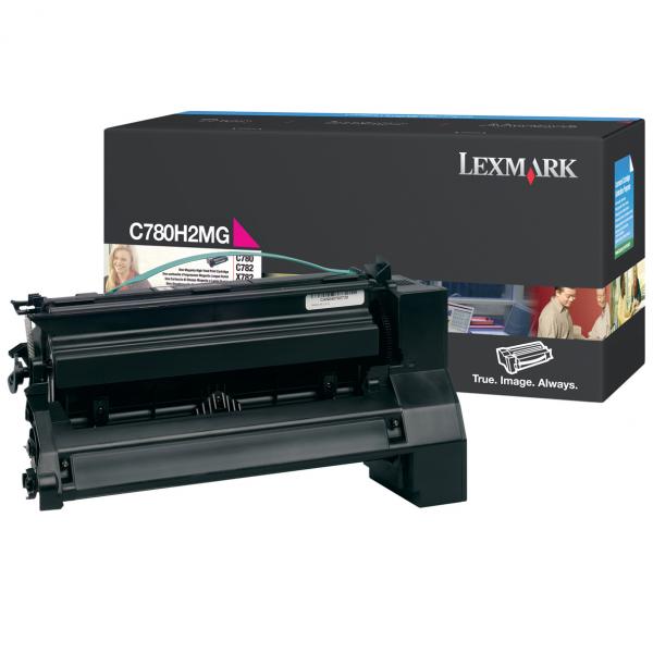 Lexmark C780H2MG OEM HY Toner Cartridge, 10,000 pages, Magenta