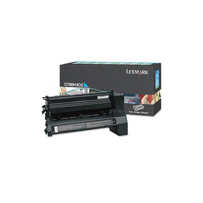 Lexmark C780H4CG OEM HY Toner Cartridge, 10,000 pages, Cyan