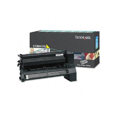 Lexmark C780H4YG OEM HY Toner Cartridge, 10,000 pages, Yellow