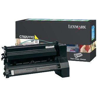 Lexmark C782U1YG OEM Extra HY Toner Cartridge, 16500 pages, Yellow