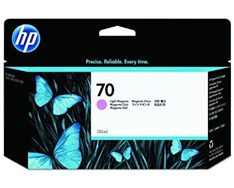 HP 70 C9455A OEM Ink Cartridge, 130 mL, Light Magenta
