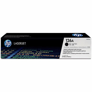 HP 126A CE310A OEM Toner Cartridge, 1200 pages, Black