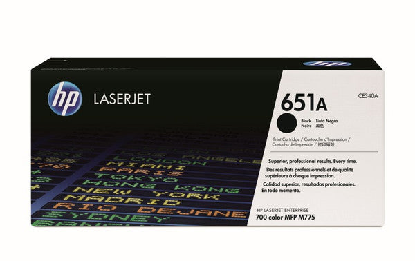 HP 651A CE340A OEM Toner Cartridge, 13500 pages, Black