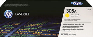 HP 305A CE412A OEM Toner Cartridge, 2600 pages, Yellow