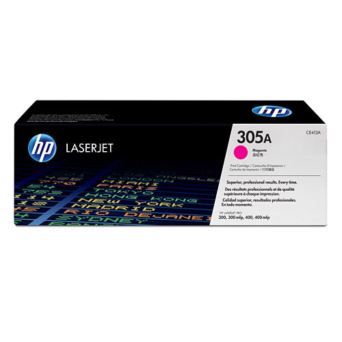 HP 305A CE413A OEM Toner Cartridge, 2600 pages, Magenta