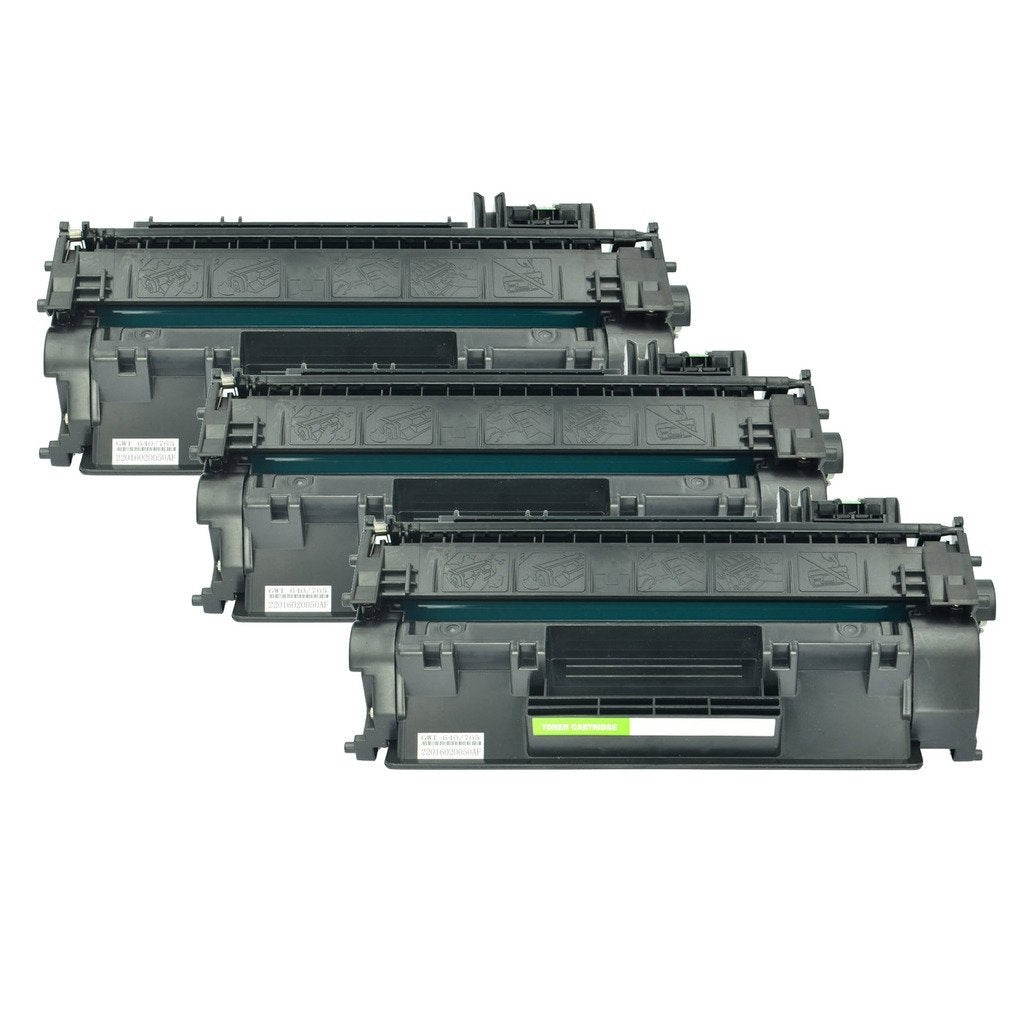 Compatible for HP 05A CE505A Toner Cartridge, 2300 pages, Box of 3, Black