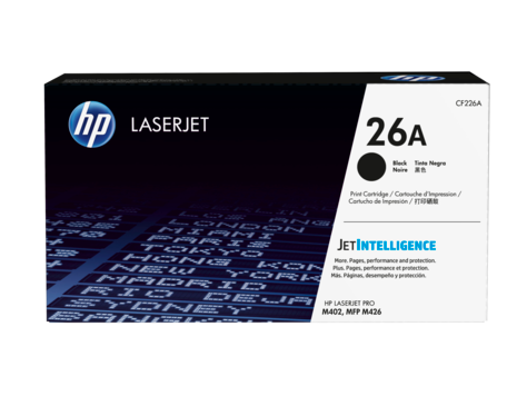 HP 26A CF226A OEM Toner Cartridge, 3100 pages, Black