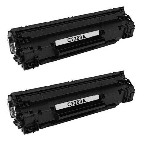 Compatible for CF283A Toner Dual Pack, 2 X 1.5K Pages, Black