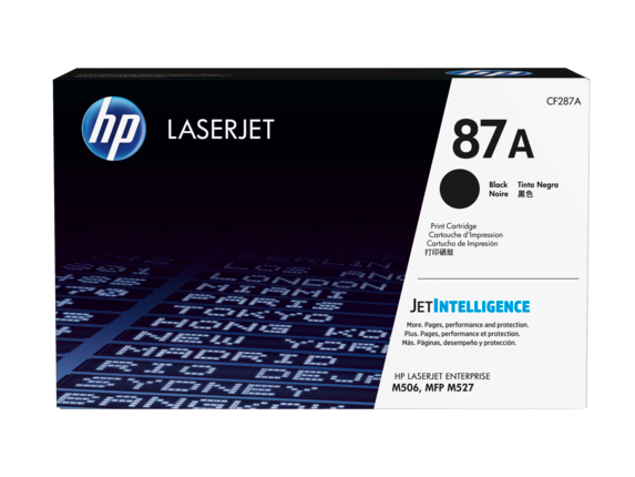 HP 87A CF287A OEM Toner Cartridge, 9K pages, Black