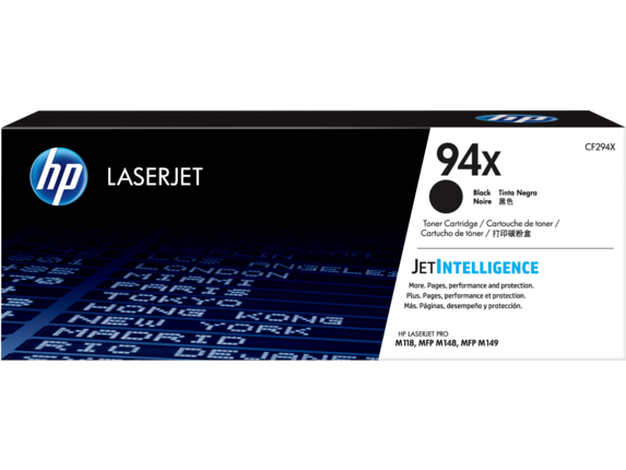 HP 94X CF294X OEM Toner Cartridge, 2.8K Pages, Black