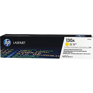 HP 130A CF352A OEM Toner Cartridge, 1K pages, Yellow