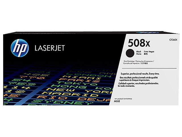 HP 508X CF360X OEM HY Toner Cartridge, 12500 pages, Black