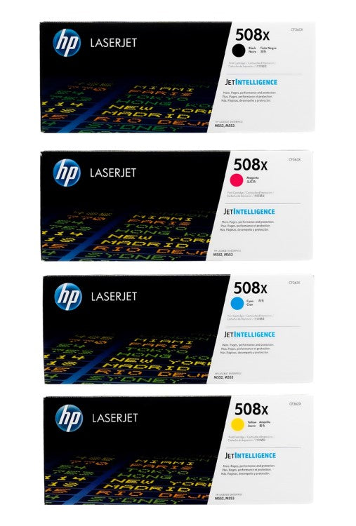 HP 508X CF360X OEM HY Toner Set, B/C/M/Y