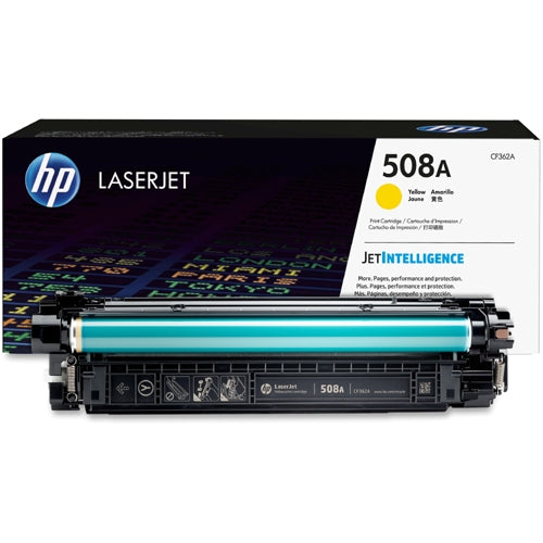 HP 508A CF362A OEM Toner Cartridge, 5K pages, Yellow