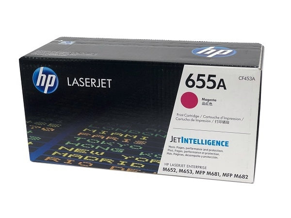 HP 655A CF453A OEM Toner Cartridge, 10.5K Pages, Magenta