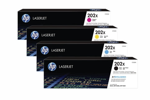 HP 202X CF500X OEM HY Toner Set, B/C/M/Y