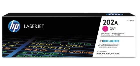 HP 202A CF503A OEM Toner Cartridge, 1.3K Pages, Magenta