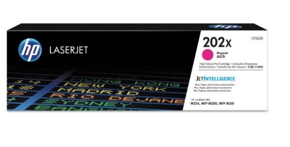 HP 202X CF503X OEM HY Toner Cartridge, 2.5K Pages, Magenta