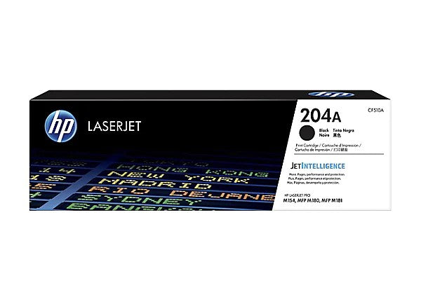 HP 204A CF510A OEM LaserJet Toner Cartridge, 1.1K Pages, Black
