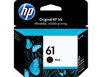 HP CH561WN 61 OEM Ink Cartridge, 170 pages, Black