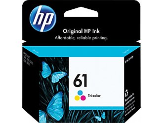 HP 61 CH562WN OEM Ink Cartridge, 150 pages, Tri-Color