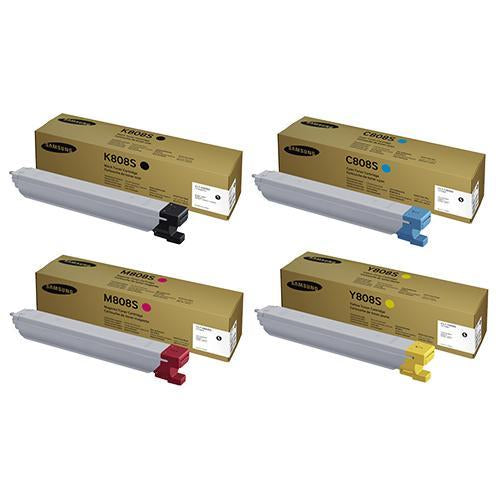 Samsung CLT808S Toner Set, B/C/M/Y