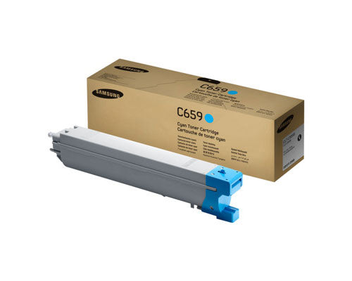 Samsung CLT-C659S OEM Toner Cartridge, 20K pages, Cyan
