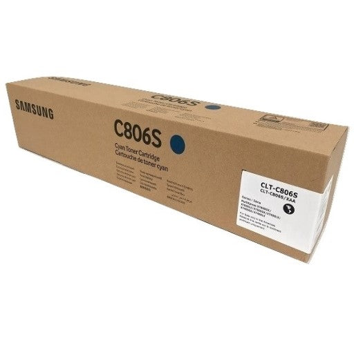 Samsung CLT-C806S / SS555A OEM Toner Cartridge, 30k Pages, Cyan