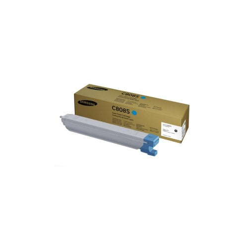 Samsung CLTC808S Toner Cartridge, 23k pages, Cyan