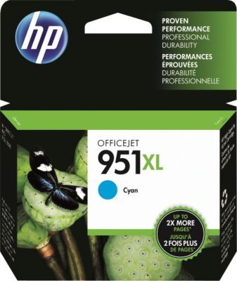 HP 951XL CN046AN OEM Ink Cartridge, 1500 pages, Cyan