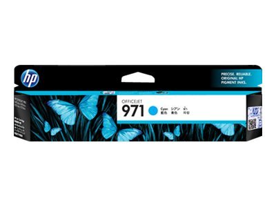 HP 971 CN622AM OEM Ink Cartridge, 2500 pages, Cyan