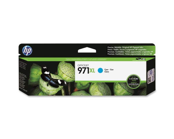 HP 971XL CN626AM OEM HY Ink Cartridge, 6600 pages, Cyan