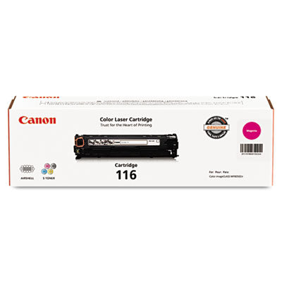 Canon 1978B001 CRG 116 OEM Toner Cartridge, 1500 pages, Magenta
