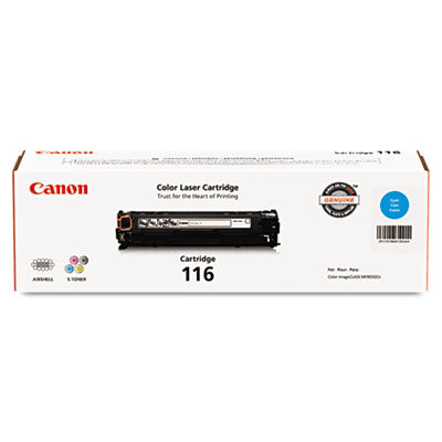 Canon 1979B001 CRG 116 OEM Toner Cartridge, 1,500 pages, Cyan