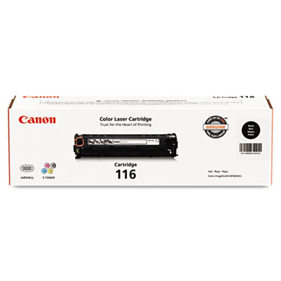 Canon 1980B001 CRG 116 OEM Toner Cartridge, 2,300 pages, Black