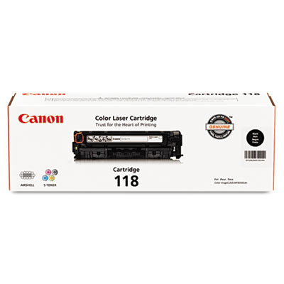 Canon 2662B001 CRG 118 OEM Toner Cartridge, 3400 pages, Black