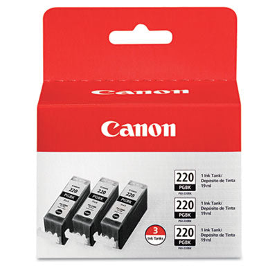 Canon 2945B004 OEM Ink Cartridge, Box of 3, Black