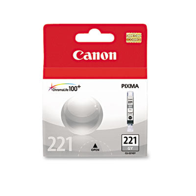 Canon 2950B001 CLI-221 OEM Ink Cartridge, Gray
